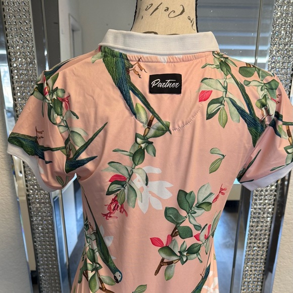 Partner Tropical Parrot Tennis Dress - Size S - Ultra Stretch - Picture 7 of 10